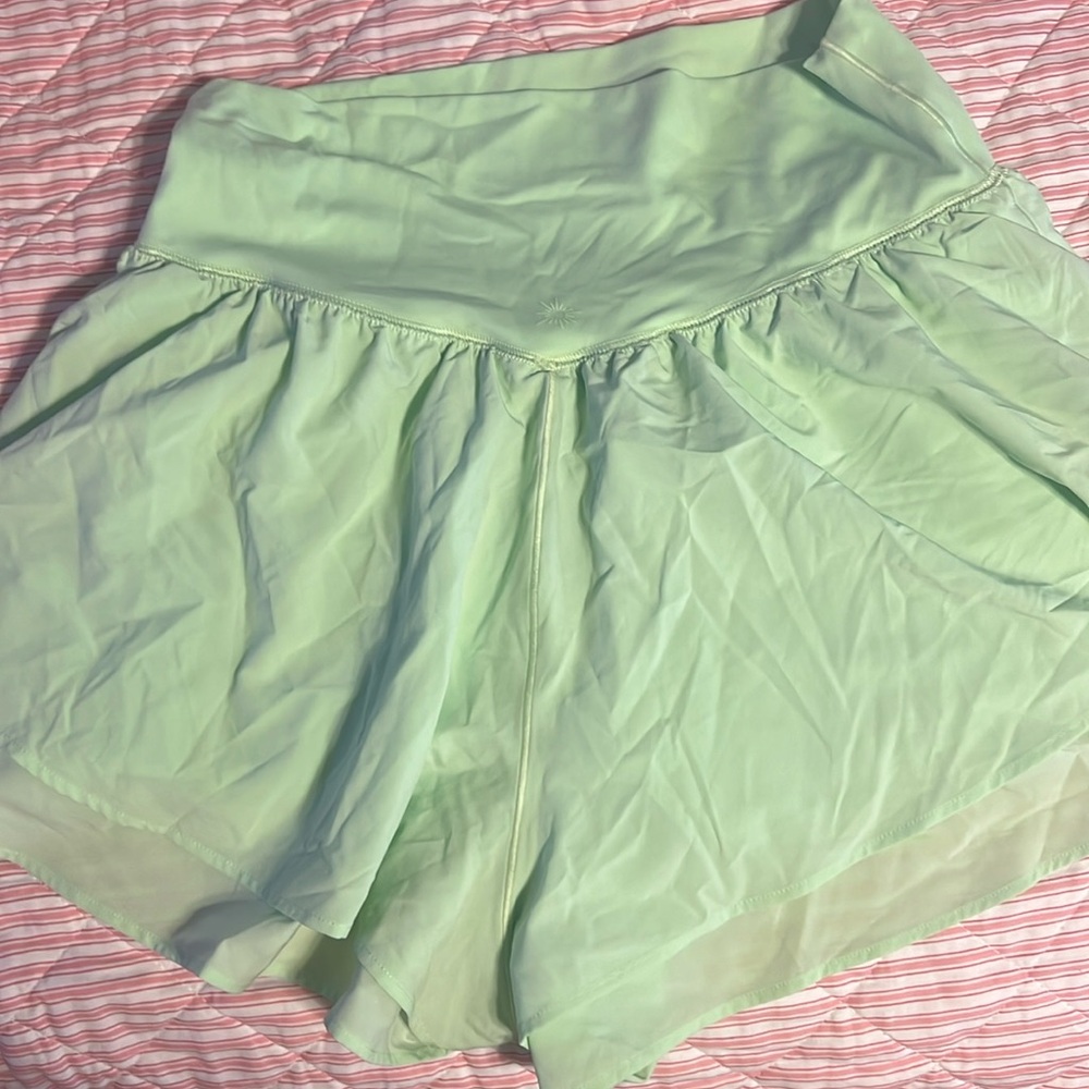 aerie flared shorts